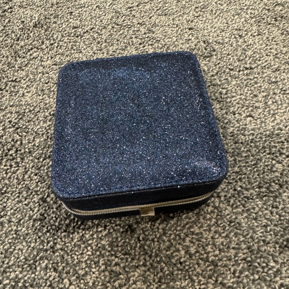 Nordstrom Blue Glitter Jewelry Organizer